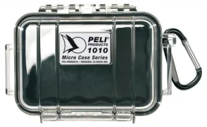 Micro case 1010 černý s průhledným víkem prázdný